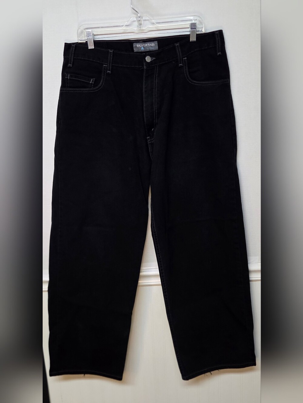 Levi's SilverTab Oversized Fit Black Jeans Men's 36x32 USA 1995 Vintage. 0259